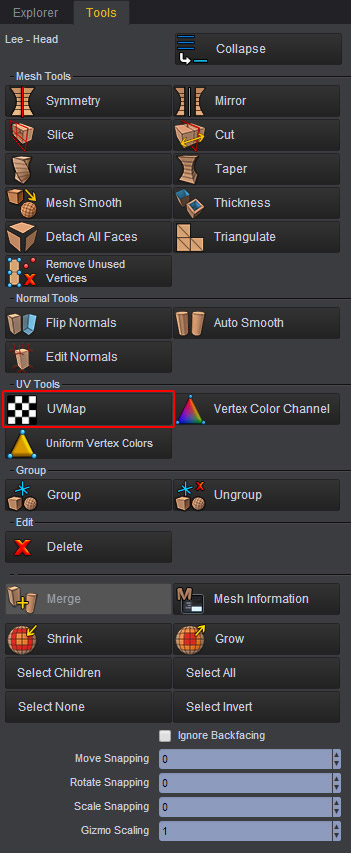 UV Map - Tools